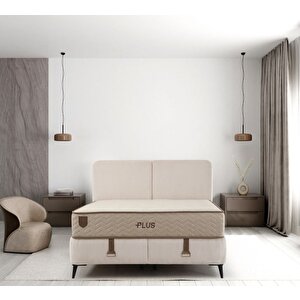 Plus Baza Başlık Yatak Seti 140x200 - Siyah Ayak Pamira01 140x200