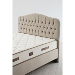 İlkbahar Baza Başlık Yatak Seti 150x200 - Siyah Ayak Asya02 150x200 cm