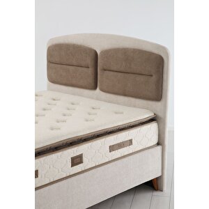 Retro Baza Başlık Yatak Seti - 160x200 Ceviz Ayak-coco03 -yastık Coco11 160x200 cm
