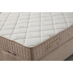 Flow Baza Başlık Yatak Pedsiz 150x200 - Bej