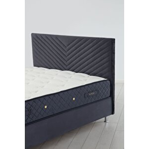 Riva Baza Başlık Yatak 160x200 - Antrasit 160x200 cm