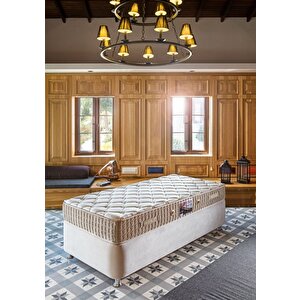 Safir Tek Kişilik Full Ort Pedsiz Yaylı Yatak 120x200