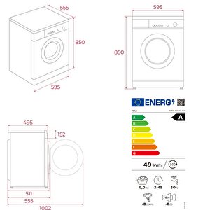 Wmk 40940 Wh 9 Kg 1400 Devir Çamaşır Makinesi