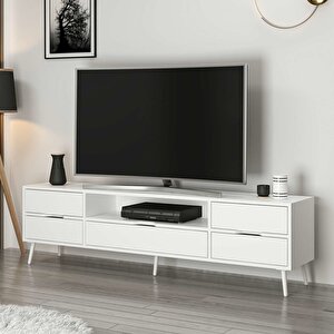 Elina Ayaklı Tv Ünitesi Beyaz-beyaz