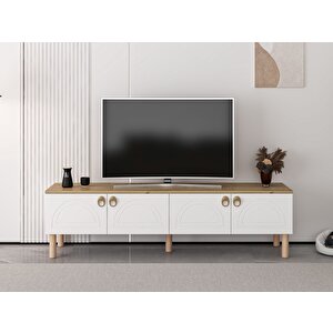 Lotus Tv Unıtesı-beyaz-artisan