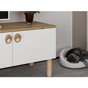 Lotus Tv Unıtesı-beyaz-artisan