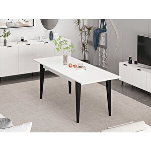 Kale Plus Yemek Masası - Beyaz Beyaz
