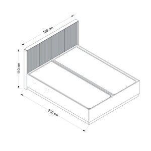 Kale Luxe Soft Baza 160cm Mbrn-kumtaşı