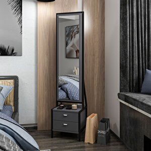 Elegante Aynalı Takı Dlb-antrasit Siyah