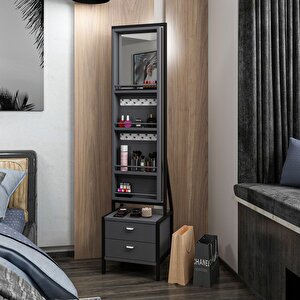 Elegante Aynalı Takı Dlb-antrasit Siyah