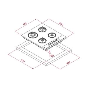 Teka Chef 4 Gri Ankastre Set ( Hak 625 St Börekşefim - Gbc 64002 Kbc St (e4)-atv 60 Pro St)