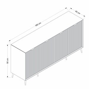 Kale Luxe Konsol 180cm - Kumtası