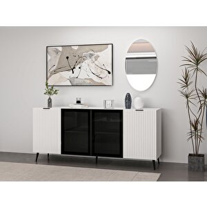 Kale Aynalı Konsol Plus - Beyaz Beyaz Füme Cam