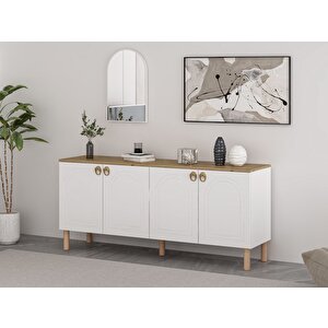 Lotus Konsol Aynalı Set - Byz-artısan