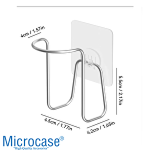 Microcase Yapışkanlı Duvara Yüzeye Monte Kağıt Bardak Askılığı - Al5307 1 Adet