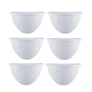 So-dd03 Dekoratif Damla Duvar Saksı 3.4 Lt Beyaz 6 Adet