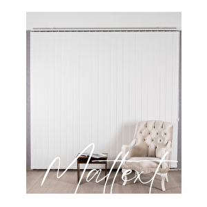 Beyaz Kumaş Dikey Perde  Döndürülebilen Tam Açık Ya Da Tam Kapalı   Kumaş Dikey 110x190 cm