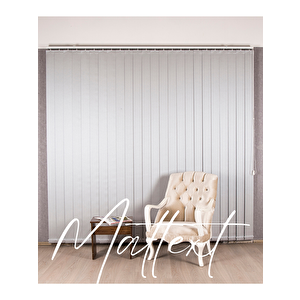 Gri Kumaş Dikey Perde  Döndürülebilen Tam Açık Ya Da Tam Kapalı   Kumaş Dikey 250x290 cm