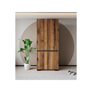 Floransa 4 Kapılı Flr4-ıa2 Ceviz- Antrasit Gardırop-çok Amaçlı Dolap-yüklük