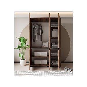 Floransa 6 Kapılı Flr6-ıra Ceviz- Antrasit Gardırop