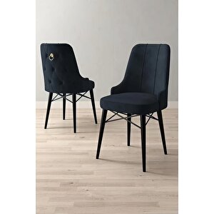 Loft Siyah Mermer 80x132 Açılabilir Mdf Masa Yemek Odası Takımı, Mutfak Takımı 4 Sandalye, 1 Bench Antrasit