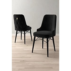 Loft Siyah Mermer 80x132 Açılabilir Mdf Masa Yemek Odası Takımı, Mutfak Takımı 4 Sandalye, 1 Bench Siyah