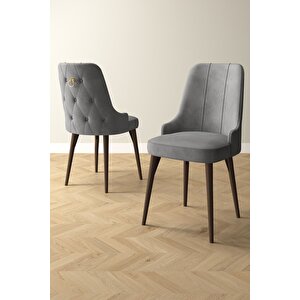 Mabel Barok Desen 80x132 Açılabilir Yemek Odası Takımı 4 Sandalye, 1 Bench