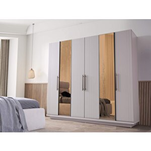 Utah 6 Kapaklı Gardırop %100 Mdf | Ücretsiz Teslimat Ve Kurulum