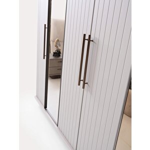 Utah 6 Kapaklı Gardırop %100 Mdf | Ücretsiz Teslimat Ve Kurulum