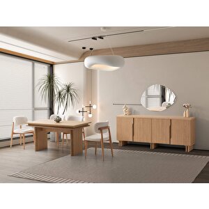 Alaska Yemek Odası Takımı %100 Mdf | Ücretsiz Teslimat Ve Kurulum