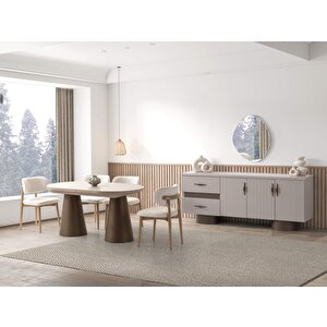Utah Yemek Odası Takımı %100 Mdf | Ücretsiz Teslimat Ve Kurulum