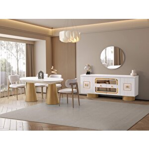Arizona Yemek Odası Takımı %100 Mdf | Ücretsiz Teslimat Ve Kurulum