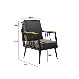 Kagu Ultralounge Bahçe Balkon Cafe Koltuk, Kanepe Oturma Takımı