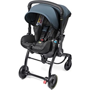 X Bebek Arabasına Dönüşen Tekerlekli Gr 0 I-size 3 Yatış Pozisyonlu Ana Kucağı Oto Koltuğu - Ocean Blue