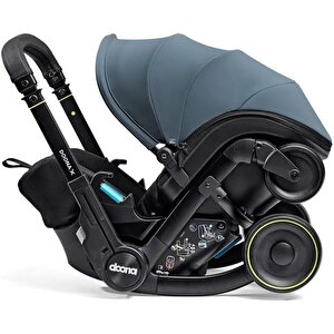 X Bebek Arabasına Dönüşen Tekerlekli Gr 0 I-size 3 Yatış Pozisyonlu Ana Kucağı Oto Koltuğu - Ocean Blue