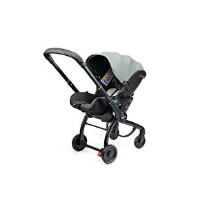 X Bebek Arabasına Dönüşen Tekerlekli Gr 0 I-size 3 Yatış Pozisyonlu Ana Kucağı Oto Koltuğu - Dusty Sage