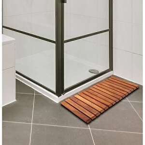 30x70cm Ahşap İpli Banyo Paspası, Bahçe Balkon Paspası