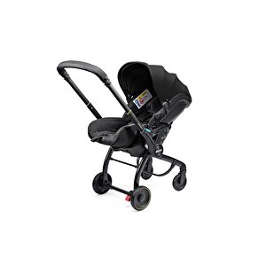 X Bebek Arabasına Dönüşen Tekerlekli Gr 0 I-size 3 Yatış Pozisyonlu Ana Kucağı Oto Koltuğu - Nitro Black