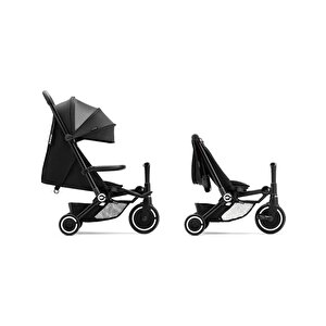 Smartrike Traveler Hepsi Bir Arada Aktif Kabin Boy Bebek Arabası Ve Bisiklet (6 Ay – 4 Yaş) - Onyx Black