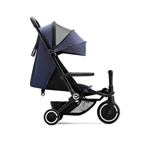 Smartrike Traveler Hepsi Bir Arada Aktif Kabin Boy Bebek Arabası Ve Bisiklet (6 Ay – 4 Yaş) - Midnight Blue