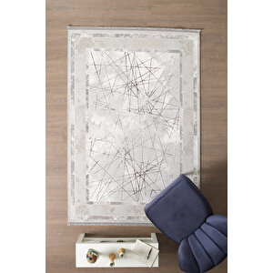 Yumuşak Dokulu Salon Halısı Oturma Odası Halısı Mutfak Halısı Dokuma Halı Bambu Halı Bej Halı 120x170 cm