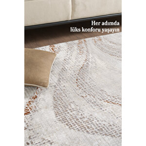 Pamuk Tabanlı Yumuşak Dokulu Salon Halısı Oturma Odası Halısı Mutfak Halısı Dokuma Halı Bambu Halı 200x290 cm