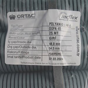 Pg-48 Gri Polyamıd Spiral | Ogpa-48 ( 1 Paket 25 Metre )