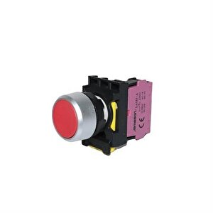 22mm Kırmızı Yaylı Stop Buton ( 5 Adet )