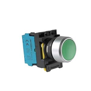 Yaylı Start Buton Yeşil 22mm 1no ( 5 Adet )