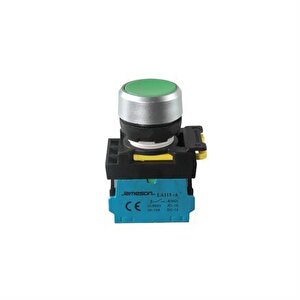Yaylı Start Buton Yeşil 22mm 1no ( 5 Adet )