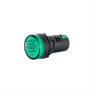 Yeşil Led Sinyal Lambası 22mm 24v ( 5 Adet )