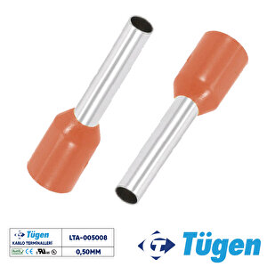 0,50mm İzoleli Yüksük Turuncu ( 1 Kutu 1000 Adet )