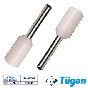 0,75mm İzoleli Yüksük Beyaz ( 1 Kutu 1000 Adet )