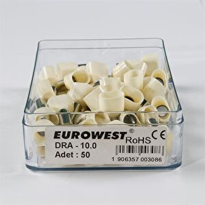 2x10 Mm Bej Çift Girişli İzoleli Yüksük ( 1 Kutu 50 Adet )